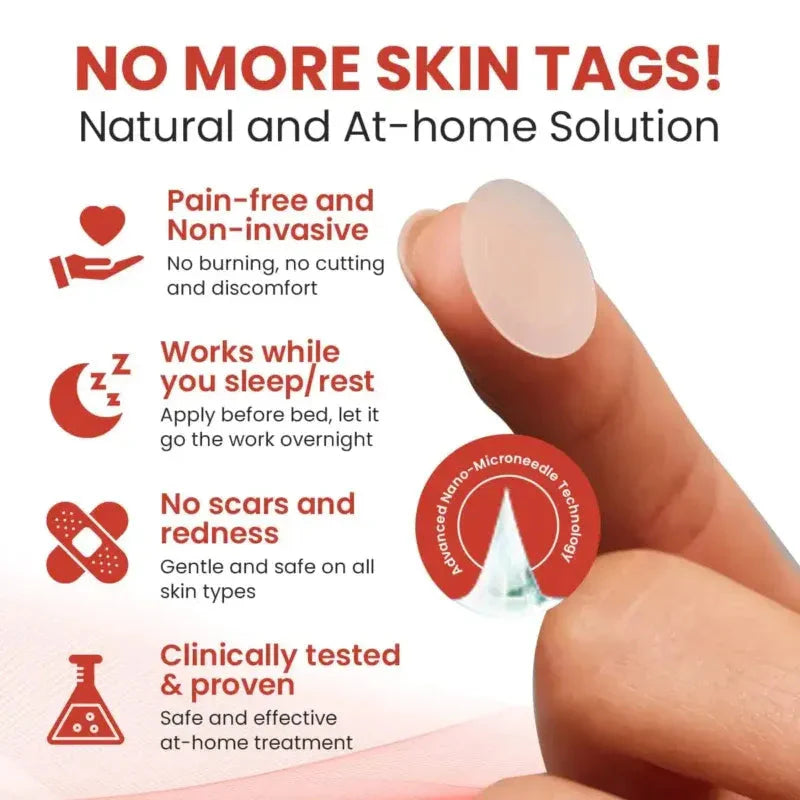 Derma Smooth Skin Tag Removal Patch -  100% Results